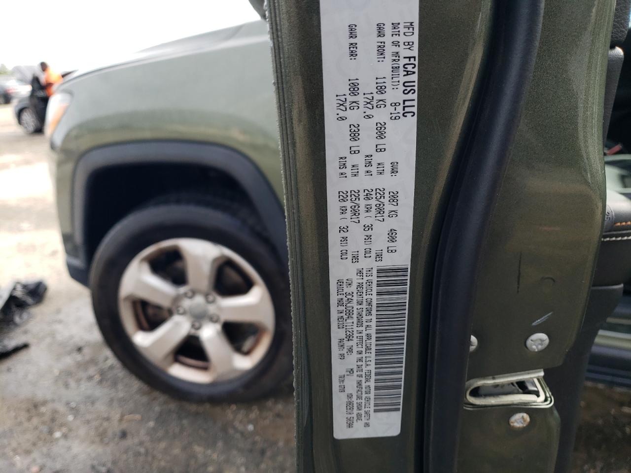 Lot #3302885922 2020 JEEP COMPASS LA