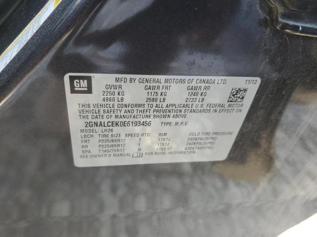 2014 CHEVROLET EQUINOX LT - 2GNALCEK0E6193456