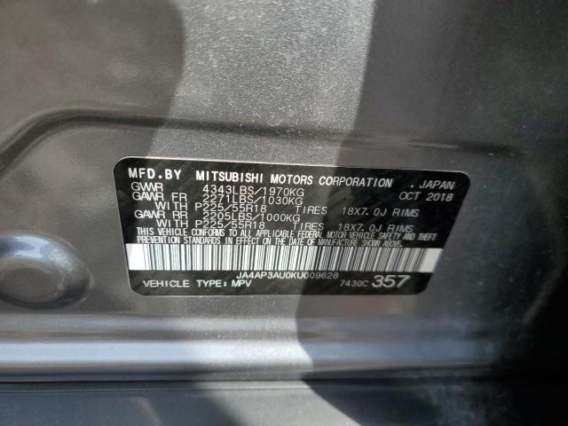 2019 MITSUBISHI OUTLANDER SPORT ES - JA4AP3AU0KU009628