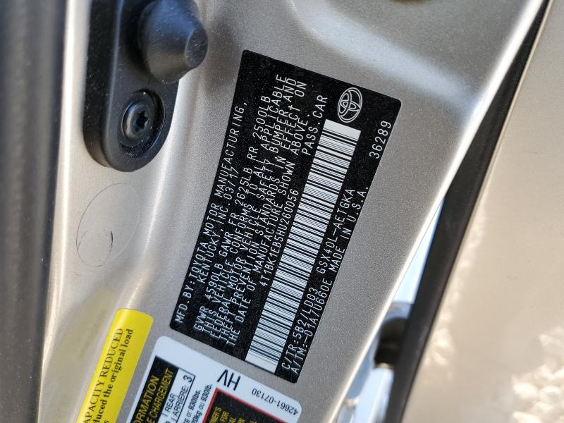 2017 TOYOTA AVALON XLE - 4T1BK1EB5HU260056