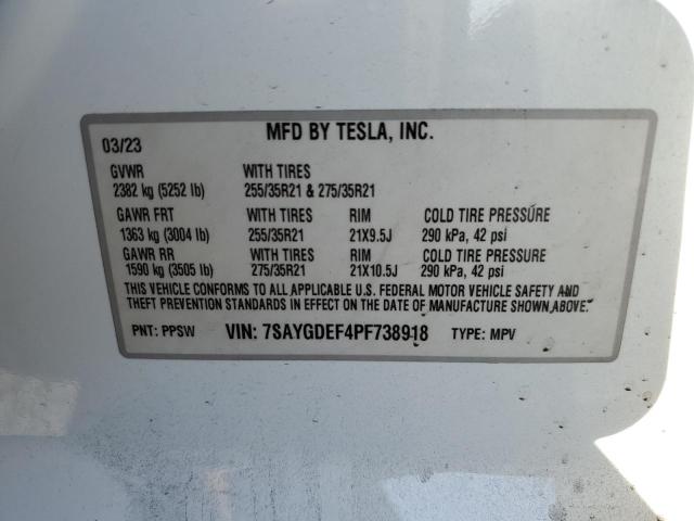 2023 TESLA MODEL Y - 7SAYGDEF4PF738918
