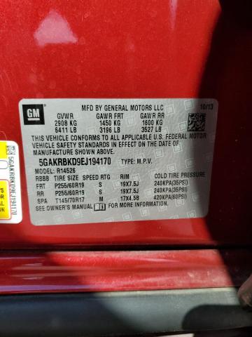 2014 BUICK ENCLAVE - 5GAKRBKD9EJ194170