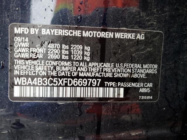 2015 BMW 435 XI GRA WBA4B3C5XFD669797