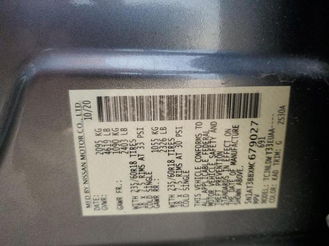 2021 NISSAN ROGUE SV #3286693291