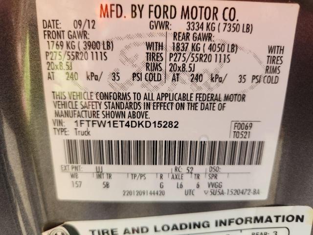 2013 FORD F150 SUPER #3296279457