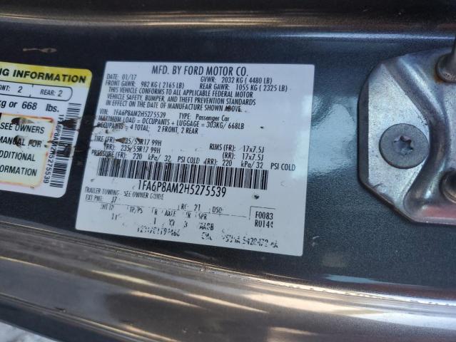 2017 FORD MUSTANG - 1FA6P8AM2H5275539