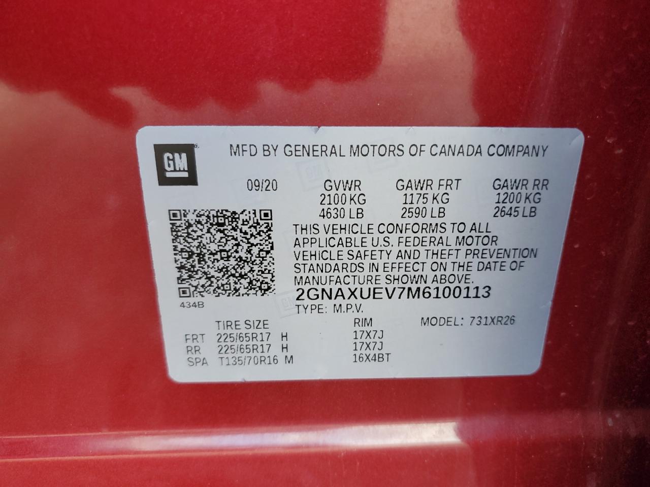 CHEVROLET EQUINOX LT