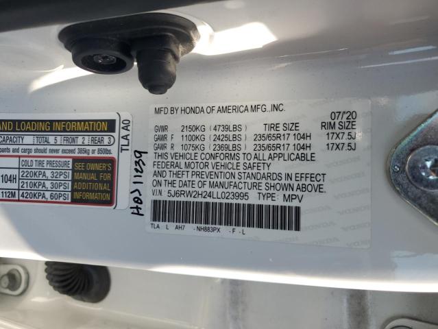 2020 HONDA CR-V LX - 5J6RW2H24LL023995