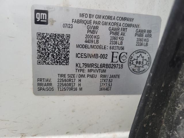 2024 CHEVROLET TRAILBLAZE - KL79MRSL6RB029718