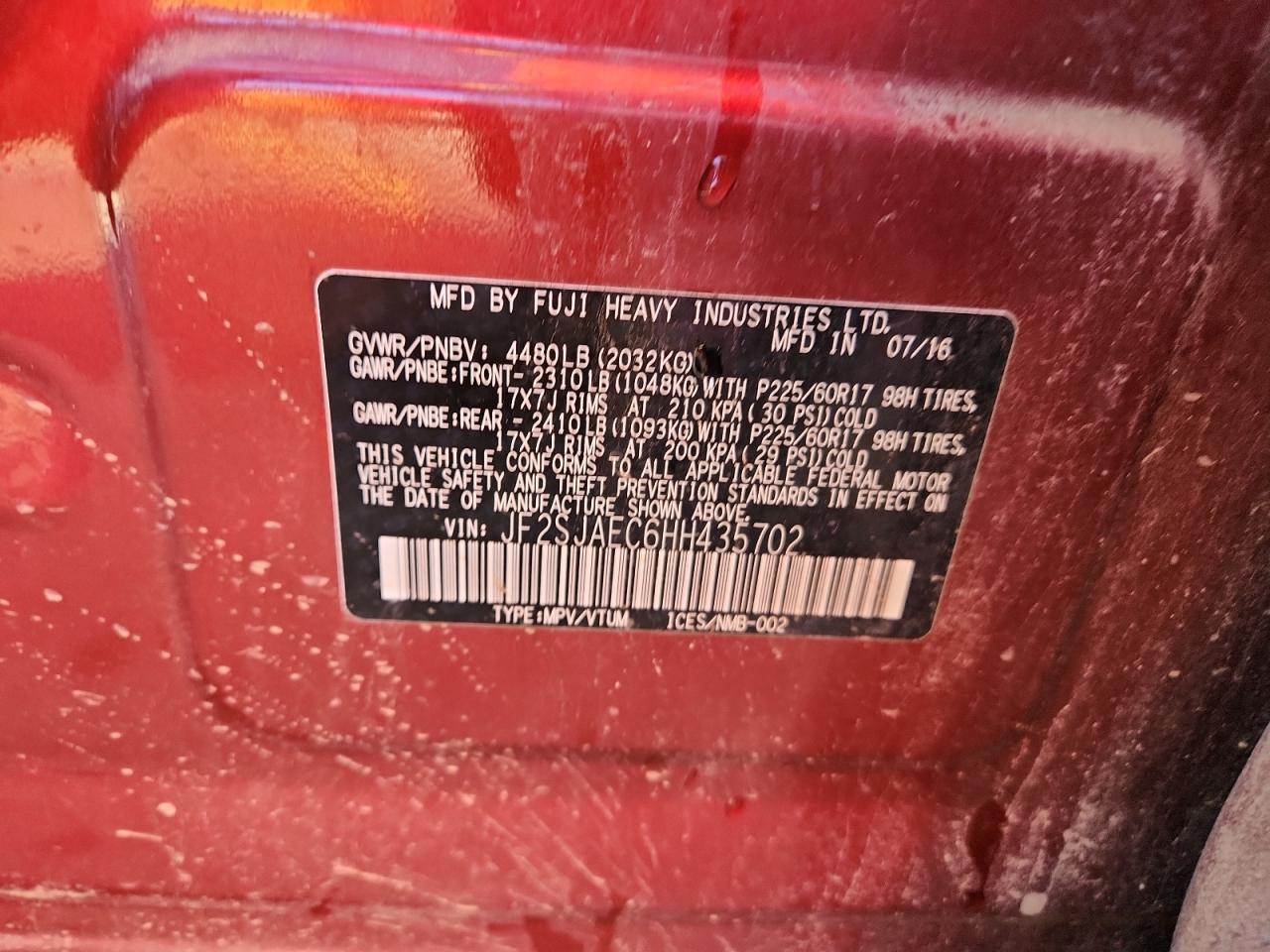 SUBARU FORESTER 2.5I PREMIUM