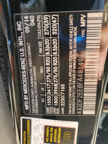 2015 MERCEDES-BENZ GL 350 BLU #3291433139