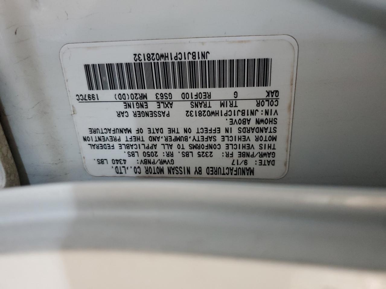 NISSAN ROGUE SPORT S