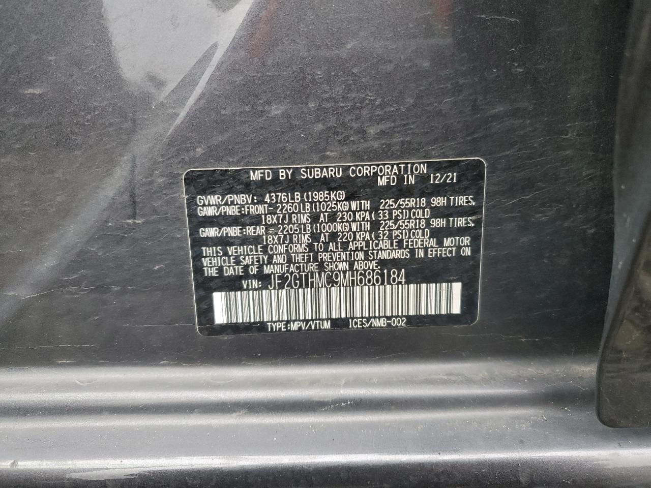 SUBARU CROSSTREK LIMITED