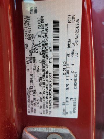 2013 FORD ESCAPE SE - 1FMCU9GXXDUC78603