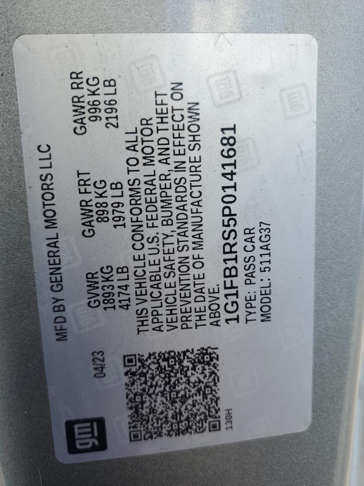 Lot #3301660688 2023 CHEVROLET CAMARO LS