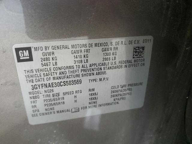 2012 CADILLAC SRX LUXURY COLLECTION - 3GYFNAE30CS503569