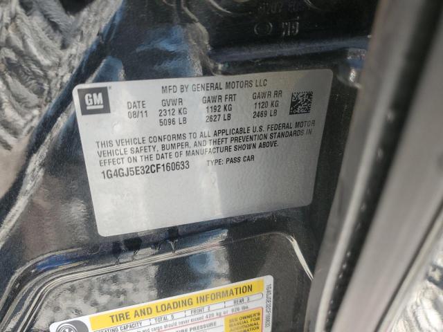 2012 BUICK LACROSSE T - 1G4GJ5E32CF160633