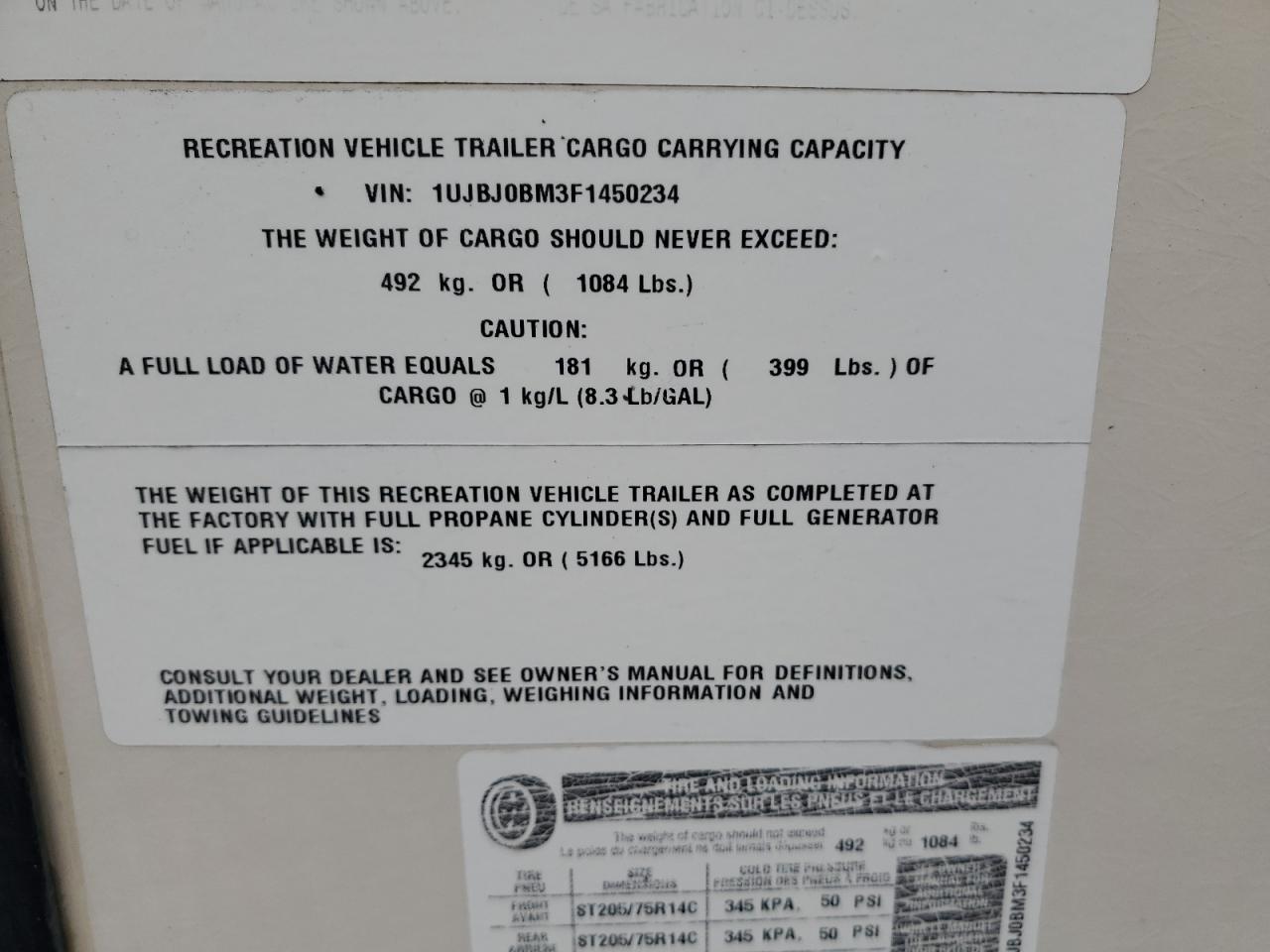 Lot #3283933869 2015 JAYCO WHITE HAWK