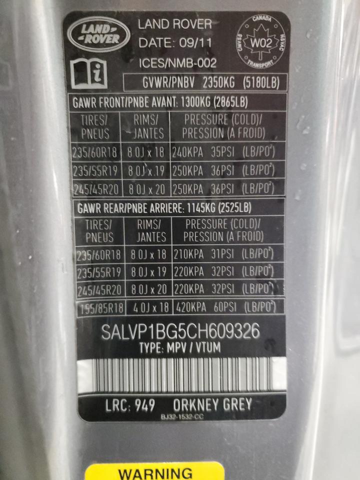 LAND ROVER RANGE ROVER PURE PLUS