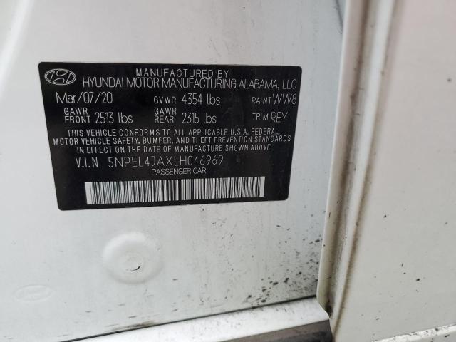 2020 HYUNDAI SONATA SEL #3296358140