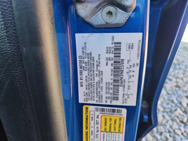 2019 FORD FUSION SEL #3287532042