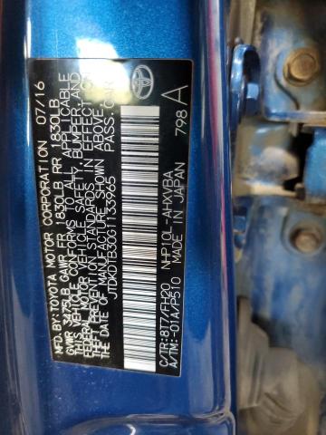 2016 TOYOTA PRIUS C JTDKDTB30G1133965