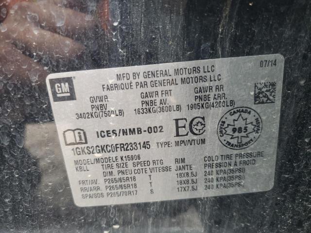 2015 GMC YUKON XL K - 1GKS2GKC0FR233145