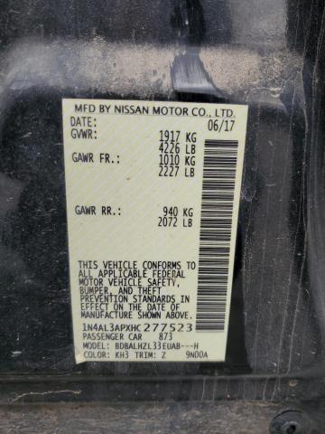 2017 NISSAN ALTIMA 2.5 #3297082500