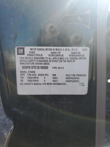 2001 CHEVROLET SUBURBAN K #3284881035