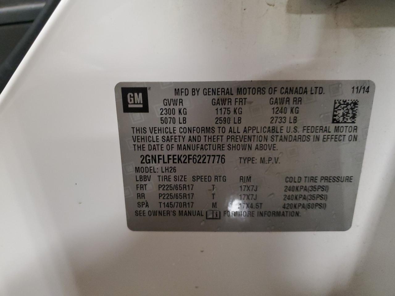 CHEVROLET EQUINOX LT