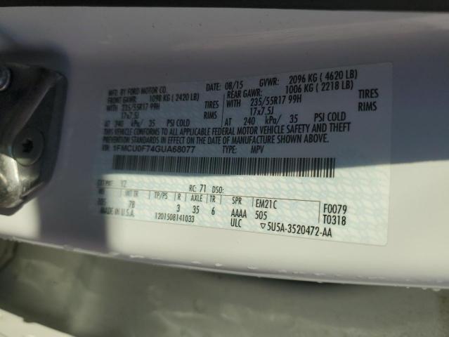 2016 FORD ESCAPE S - 1FMCU0F74GUA68077