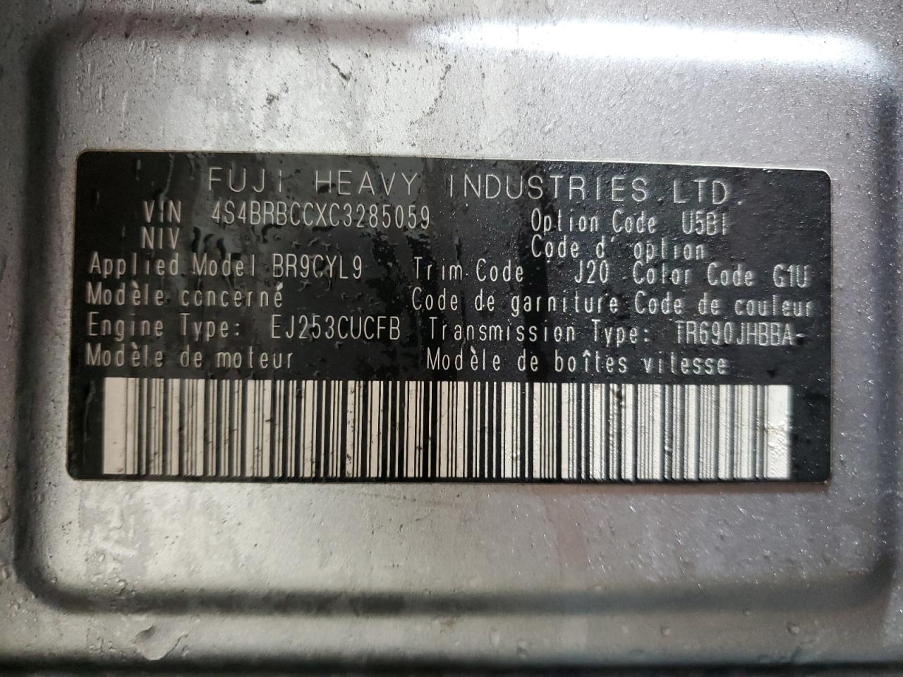 SUBARU OUTBACK 2.5I PREMIUM