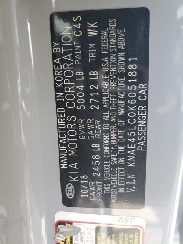 2019 KIA STINGER GT1 KNAE45LC0K6051881