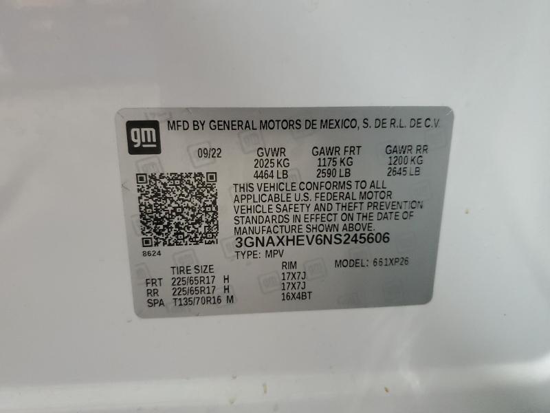 2022 CHEVROLET EQUINOX LS #3291481973