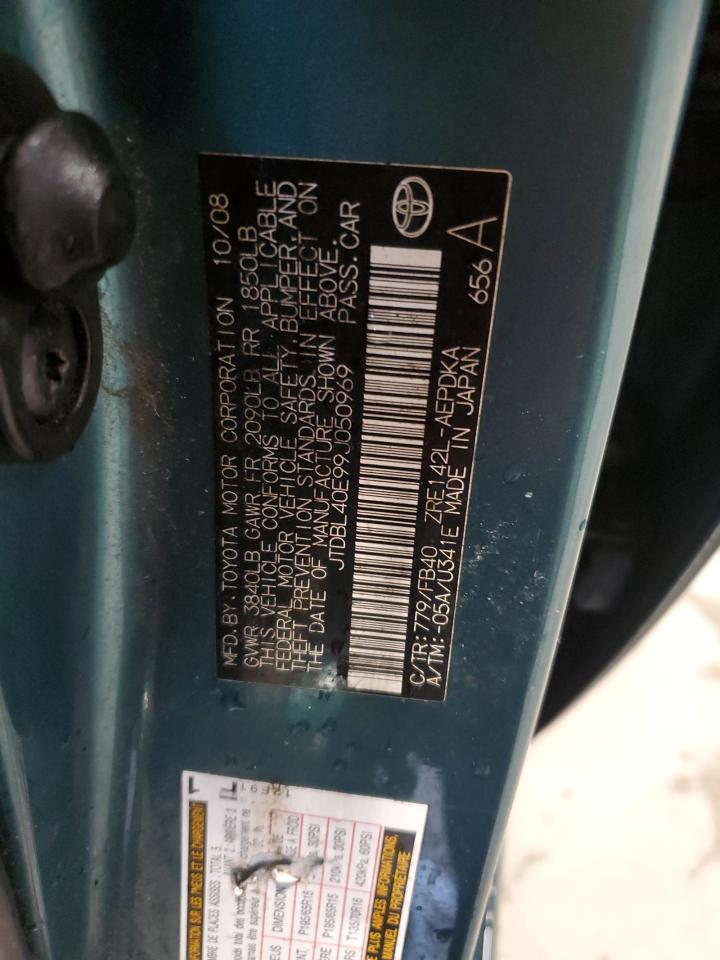 Lot #3309624076 2009 TOYOTA COROLLA BA