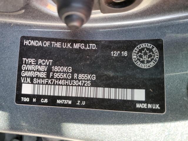 2017 HONDA CIVIC SPOR - SHHFK7H46HU304725