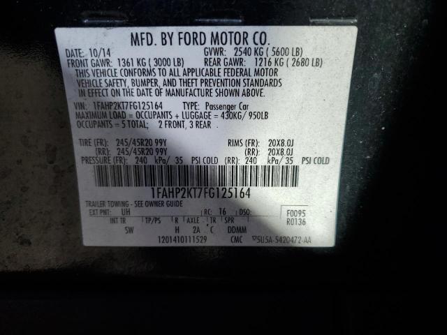 2015 FORD TAURUS SHO 1FAHP2KT7FG125164