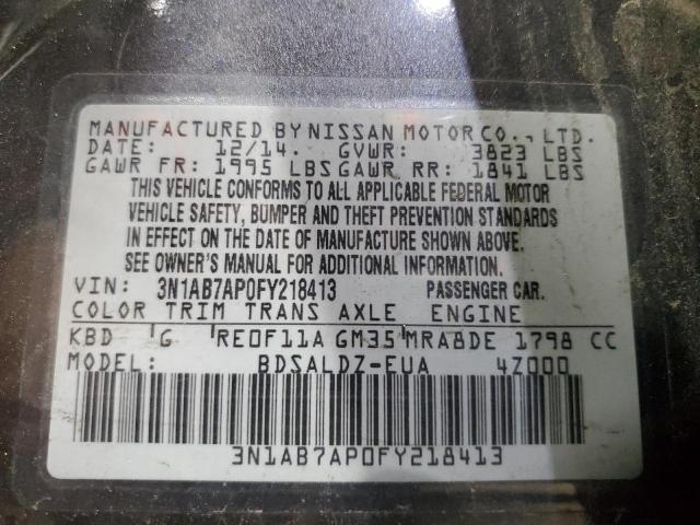 2015 NISSAN SENTRA S - 3N1AB7AP0FY218413