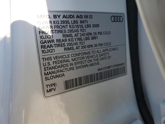 2023 AUDI Q8 PRESTIG WA1CVBF11PD000631