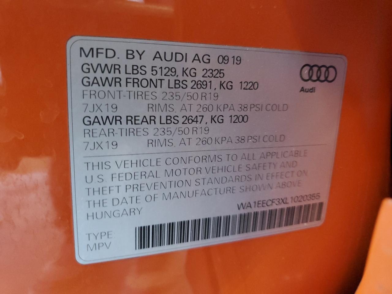 AUDI Q3 PREMIUM PLUS S-LINE