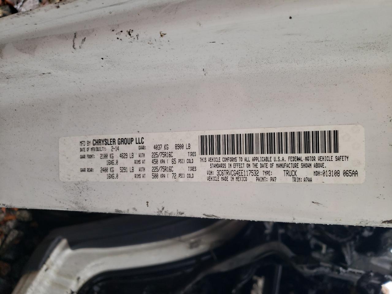 RAM PROMASTER 2500 HIGH