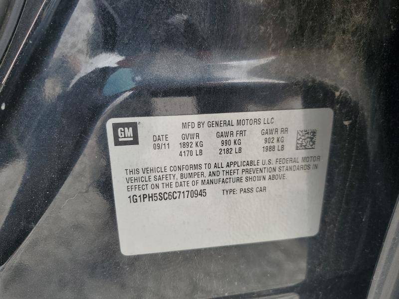 2012 CHEVROLET CRUZE LTZ - 1G1PH5SC6C7170945