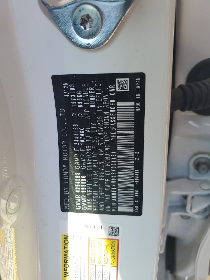 Lot #3315904090 2025 HONDA CIVIC SPOR