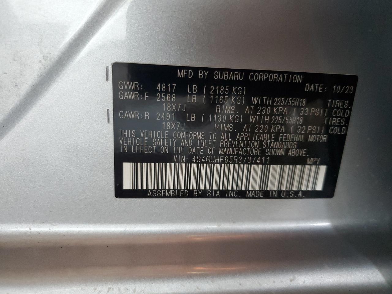 SUBARU CROSSTREK SPORT