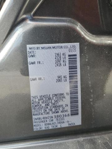 2025 NISSAN ALTIMA SV - 1N4BL4DV2SN380368