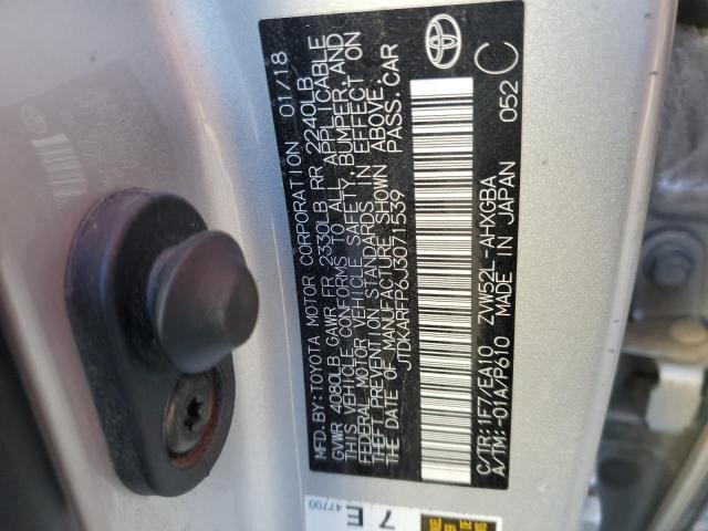 2018 TOYOTA PRIUS PRIM - JTDKARFP6J3071539