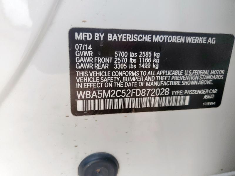 2015 BMW 535 IGT - WBA5M2C52FD872028