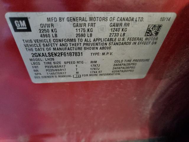 2015 GMC TERRAIN SL - 2GKALSEK2F6187831