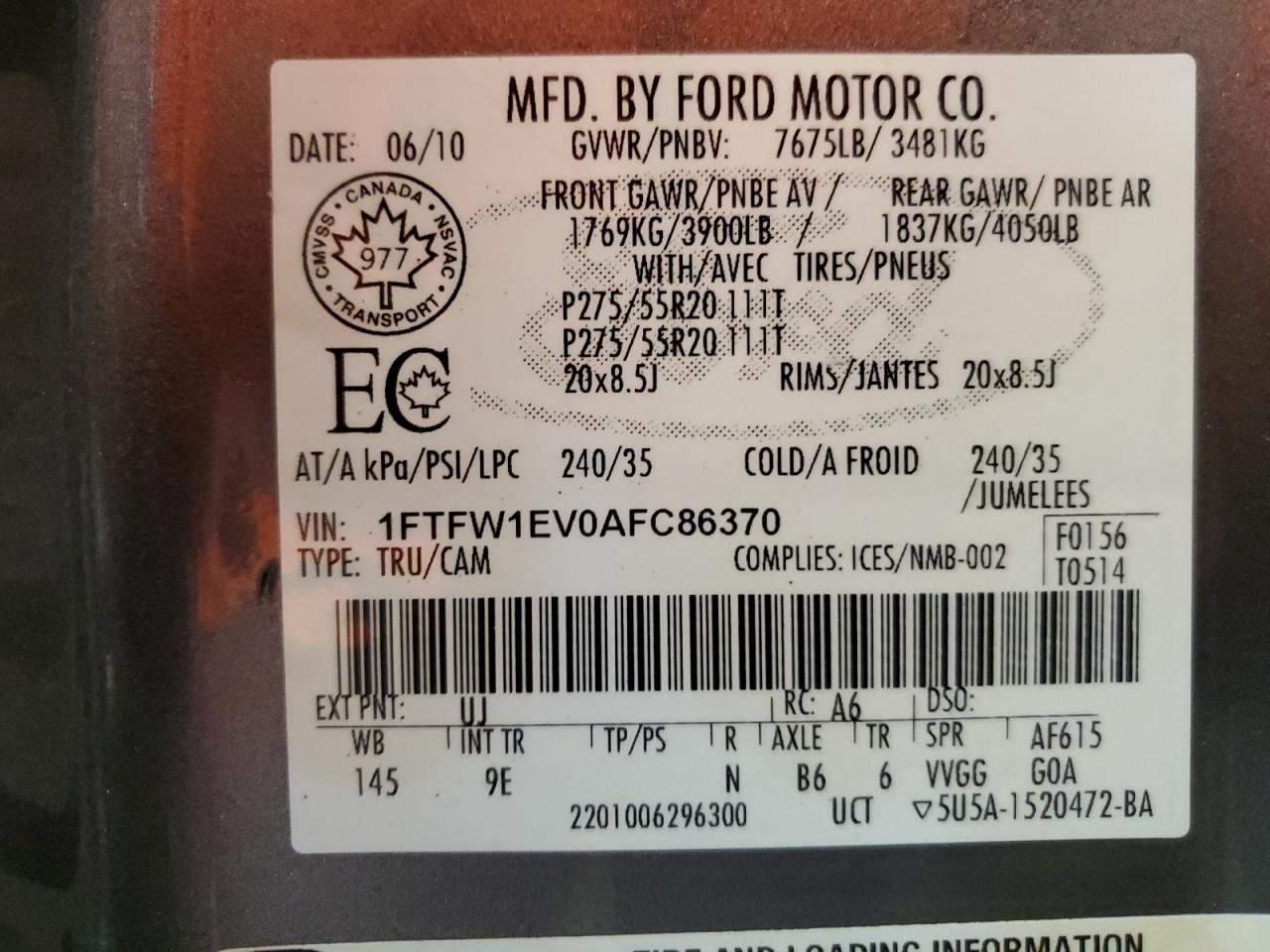 FORD F-150 SUPERCREW