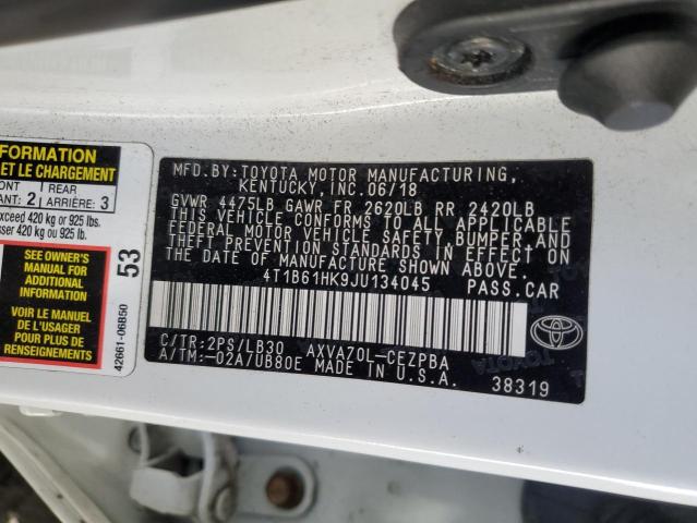 2018 TOYOTA CAMRY XSE 4T1B61HK9JU134045